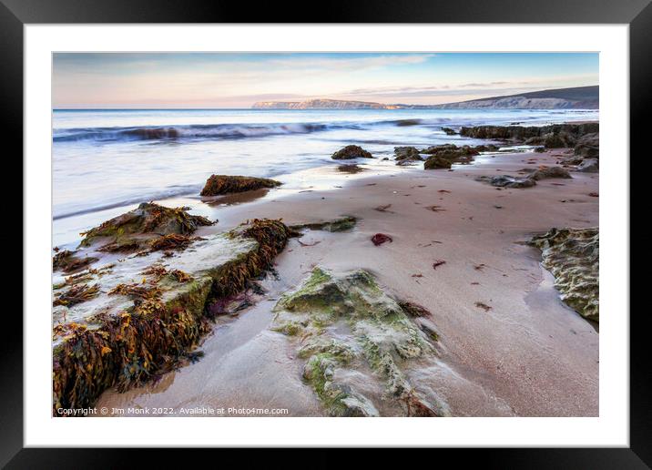 Compton Bay Beach, Isle of Wight Framed Mounted Print by Jim Monk