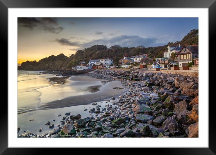 Steephill Cove, Isle Of Wight Framed Mounted Print by Jim Monk