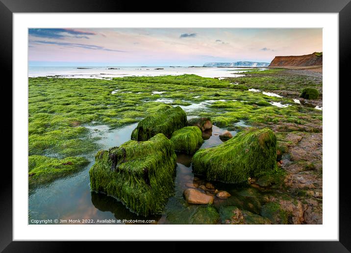 Compton Bay, Isle of Wight Framed Mounted Print by Jim Monk