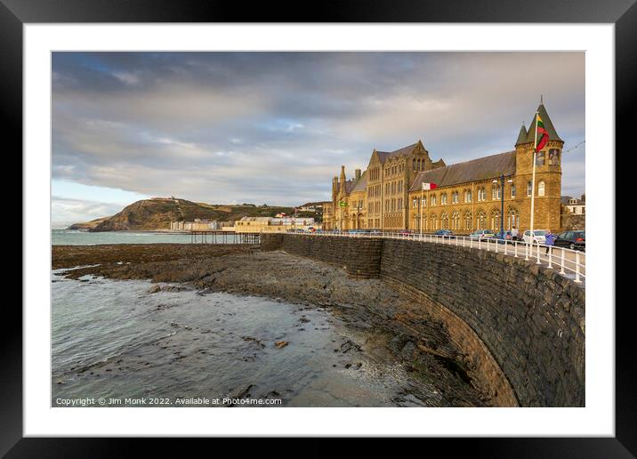 The Old College, Aberystwyth Framed Mounted Print by Jim Monk