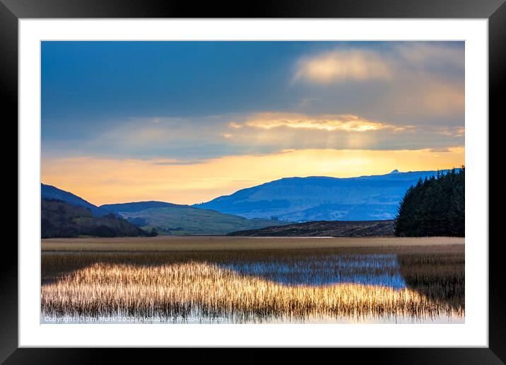 Loch Cill Chriosd, Isle of Skye Framed Mounted Print by Jim Monk