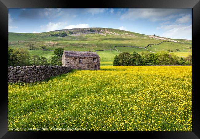 Buttercup Meadow, Yorkshire Dales Framed Print by Jim Monk