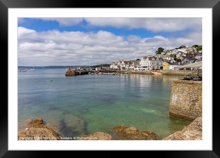 Harbour View, St Mawes Framed Mounted Print by Jim Monk