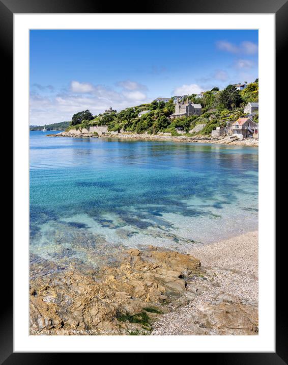 Tavern Beach St Mawes  Framed Mounted Print by Jim Monk