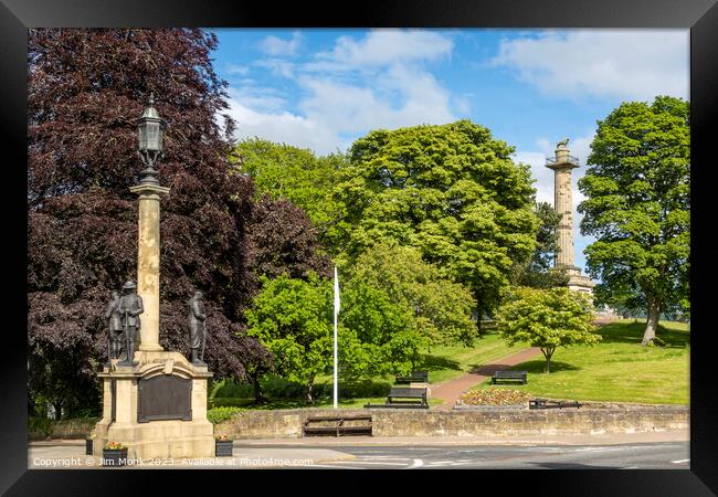 The War Memorial at Alnwick Framed Print by Jim Monk