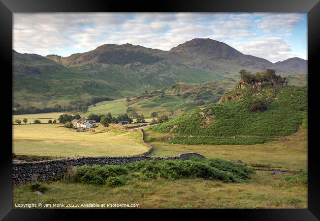 Fell Foot Farm, Lake District Framed Print by Jim Monk