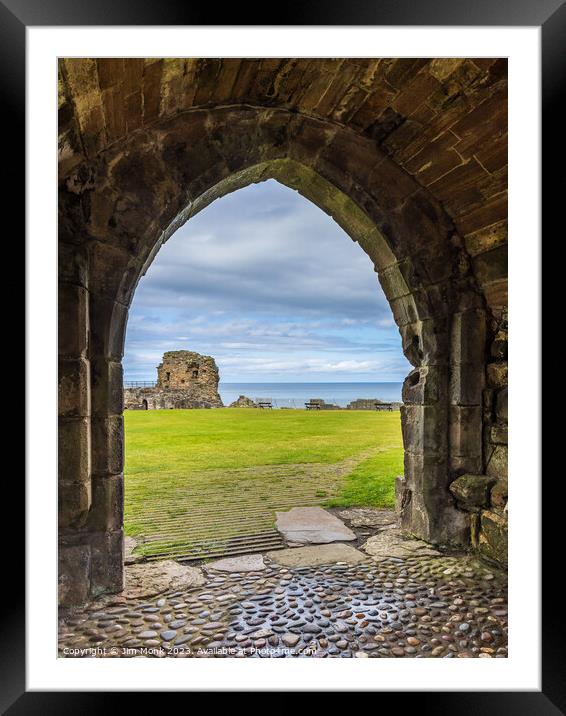 St Andrews Castle Archway Framed Mounted Print by Jim Monk