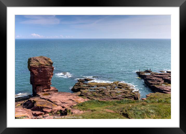 The Deil's Heid, Arbroath Framed Mounted Print by Jim Monk