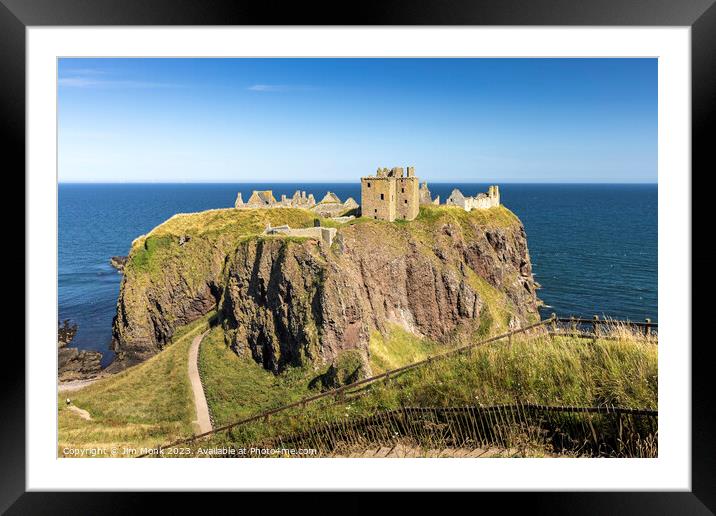 Dunnottar Castle: A Coastal Fortress Framed Mounted Print by Jim Monk