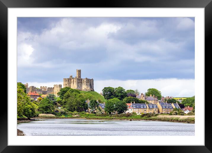 The Mighty Ruins of Warkworth Castle Framed Mounted Print by Jim Monk