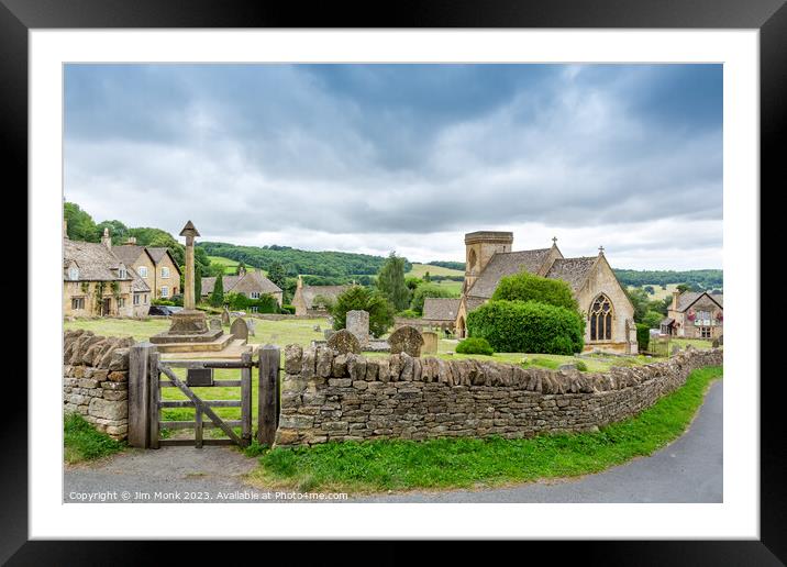 Church of St. Barnabas, Snowshill Framed Mounted Print by Jim Monk