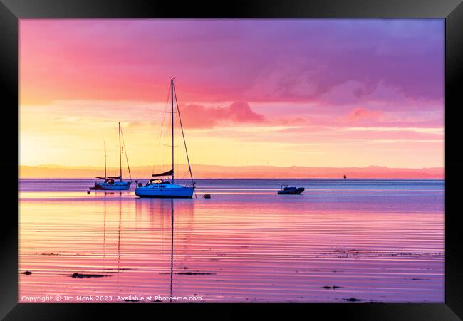 Lamlash Sunrise on the Isle Of Arran Framed Print by Jim Monk