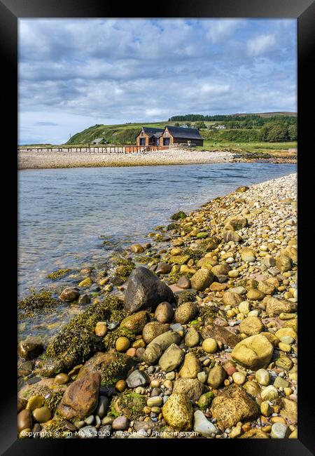 Victorian Boathouse on Isle of Arran Framed Print by Jim Monk