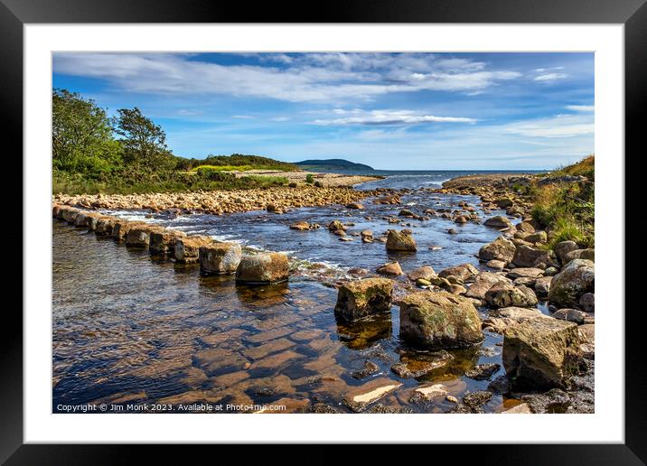 Crossing the River Framed Mounted Print by Jim Monk