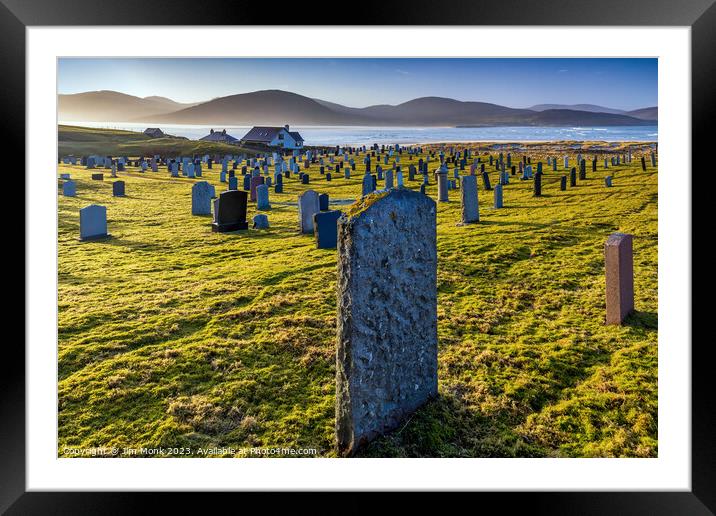 Cemetery View, Isle of Harris Framed Mounted Print by Jim Monk