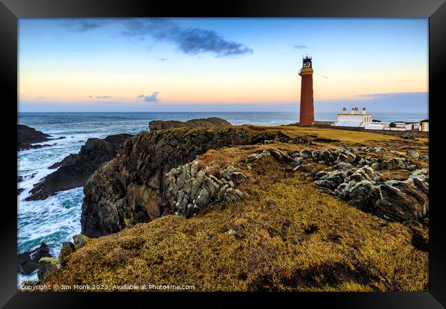Butt of Lewis Lighthouse Framed Print by Jim Monk