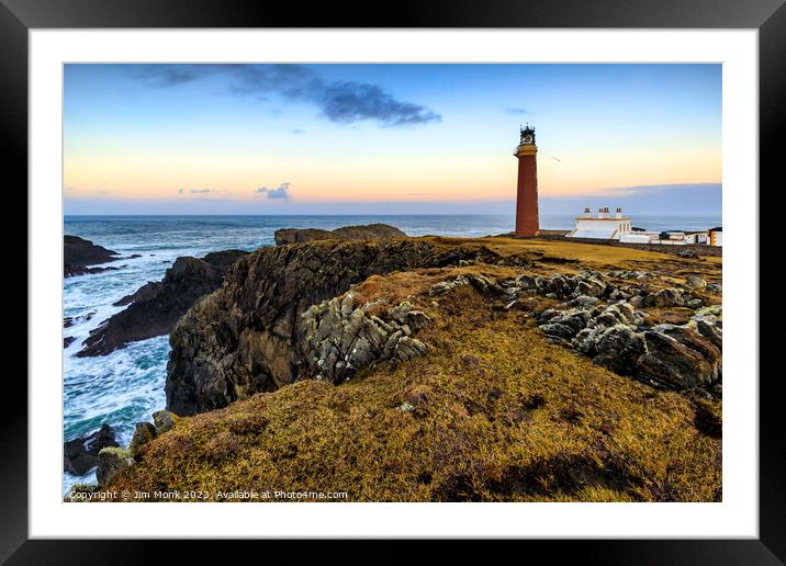 Butt of Lewis Lighthouse Framed Mounted Print by Jim Monk