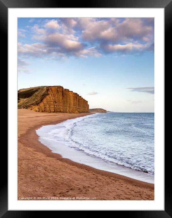 Dorset's Golden Coastline Framed Mounted Print by Jim Monk