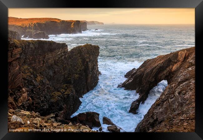  Dail Beag, Isle of Lewis Framed Print by Jim Monk