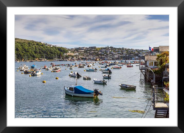 Fowey Harbour Framed Mounted Print by Jim Monk