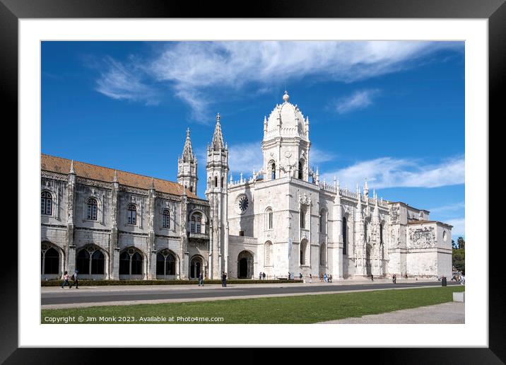 The Jerónimos Monastery in Lisbon Framed Mounted Print by Jim Monk