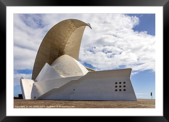 Auditorium at Santa Cruz de Tenerife Framed Mounted Print by Jim Monk