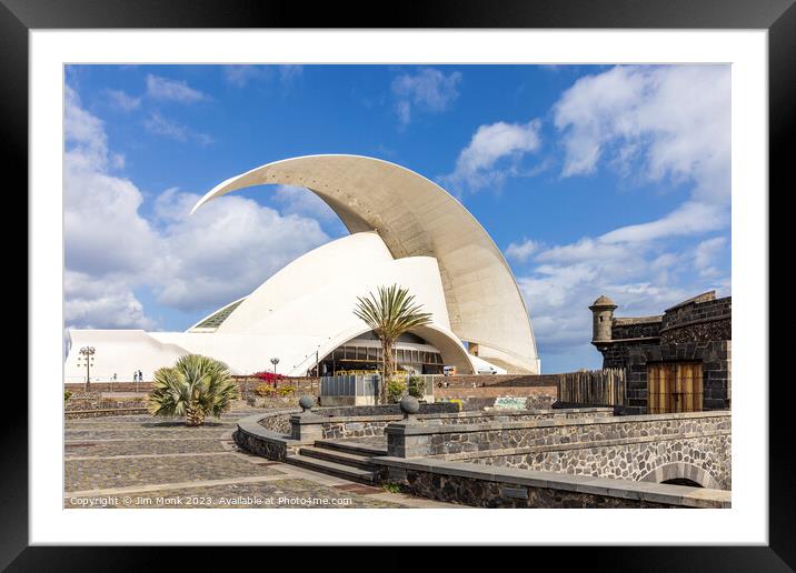 Auditorium Santa Cruz de Tenerife Framed Mounted Print by Jim Monk