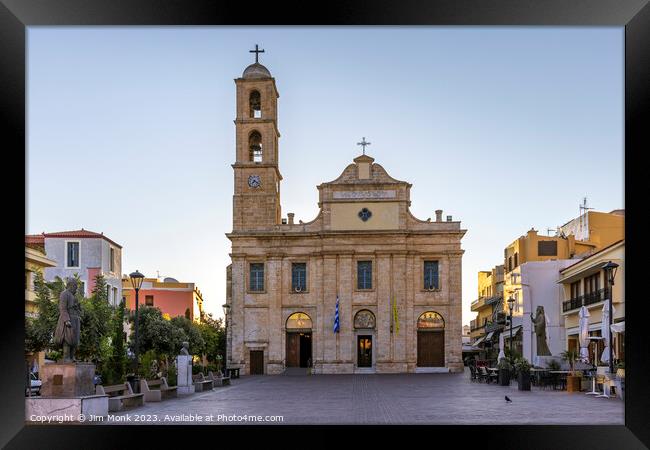 Chania Cathedral, Crete Framed Print by Jim Monk