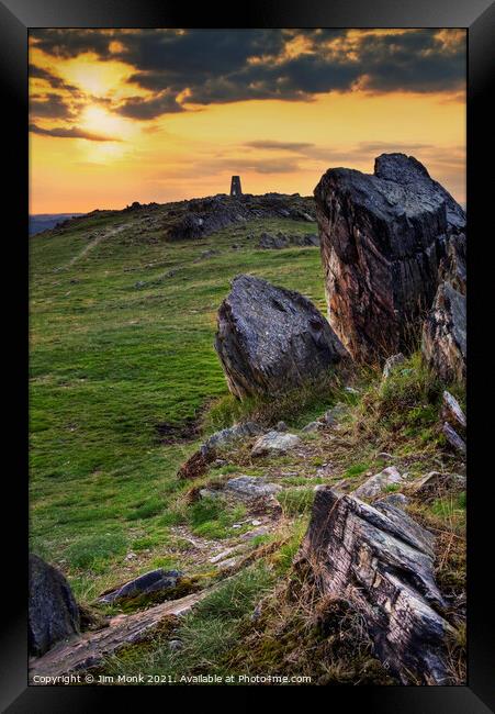 Beacon Hill Sunset Framed Print by Jim Monk