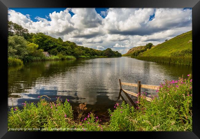 Mire Loch, St Abb's Head Framed Print by Jim Monk