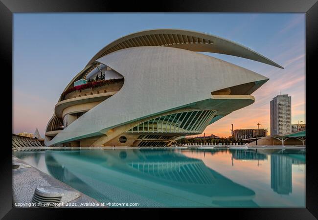 City of Arts and Sciences in Valencia Framed Print by Jim Monk