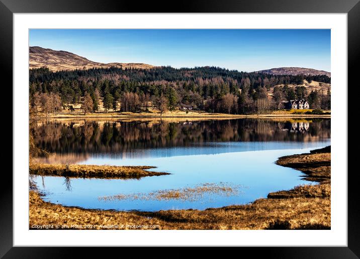  Loch Tulla Reflections Framed Mounted Print by Jim Monk