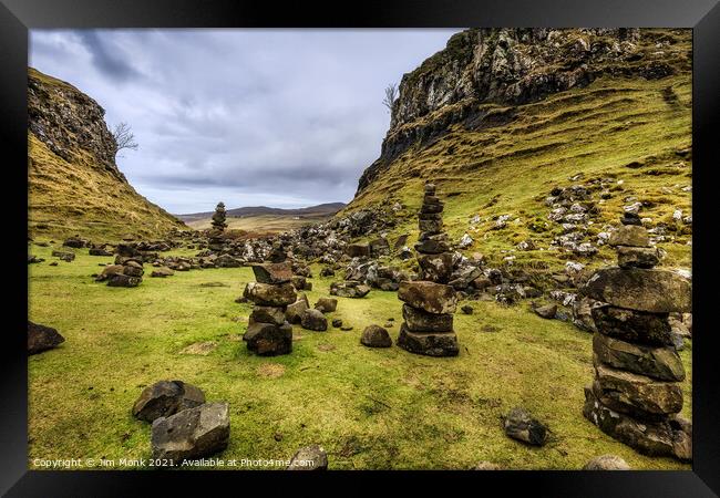 Fairy Glen, Isle of Skye Framed Print by Jim Monk