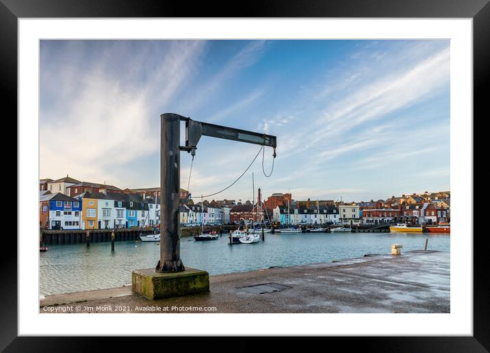 Weymouth Harbour, Dorset Framed Mounted Print by Jim Monk