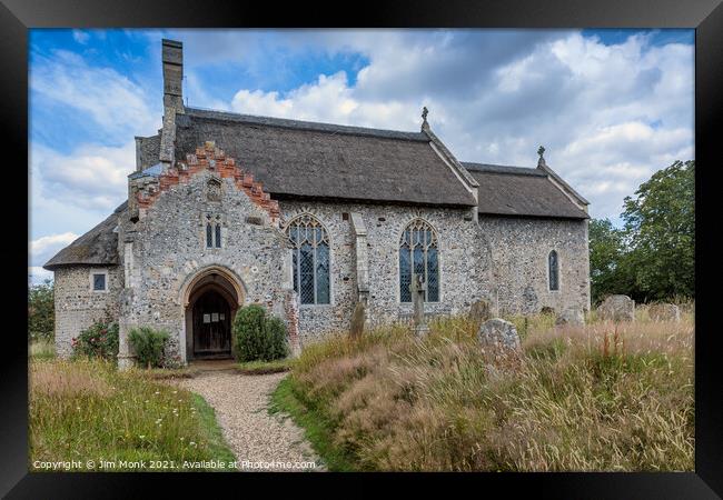 St Lawrence, Ingworth Framed Print by Jim Monk