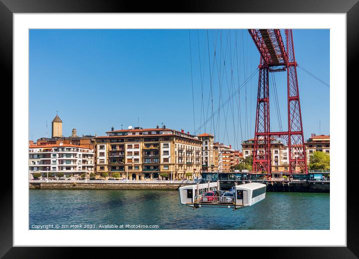 Vizcaya Bridge, Spain Framed Mounted Print by Jim Monk