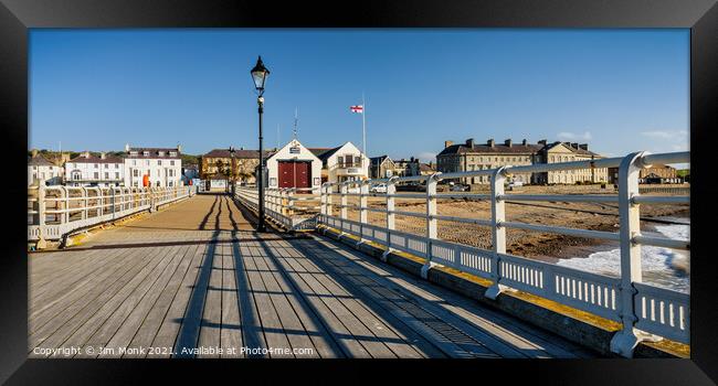 Beaumaris Pier, Anglesey Framed Print by Jim Monk