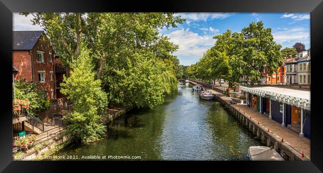 River Wensum, Norwich Framed Print by Jim Monk