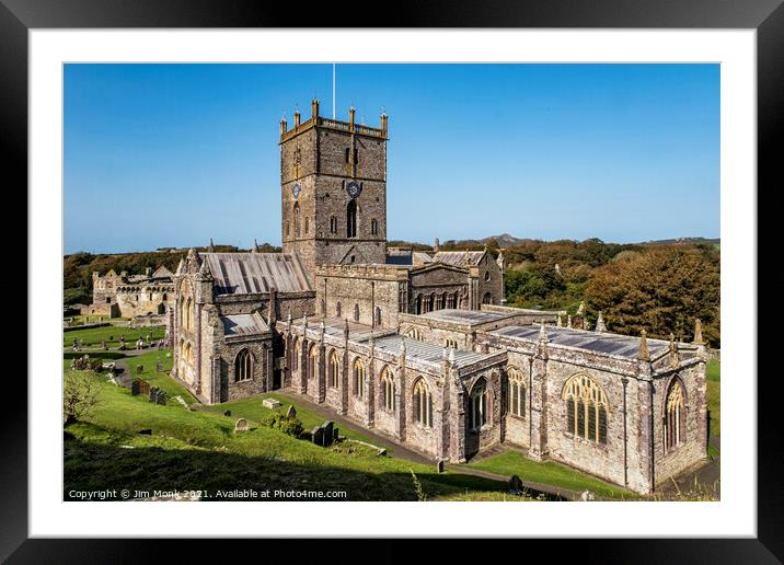 St David's Cathedral, Pembrokeshire Framed Mounted Print by Jim Monk