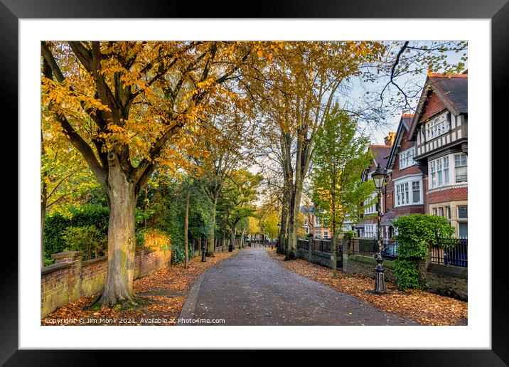 New Walk, Leicester Framed Mounted Print by Jim Monk