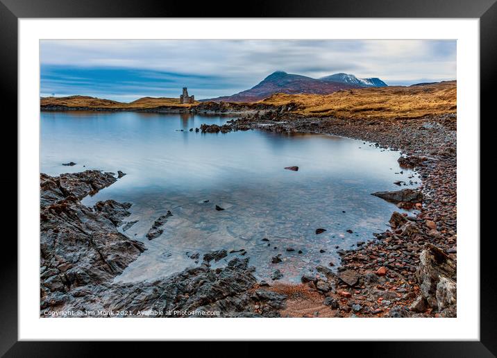 Ardvreck Castle Framed Mounted Print by Jim Monk
