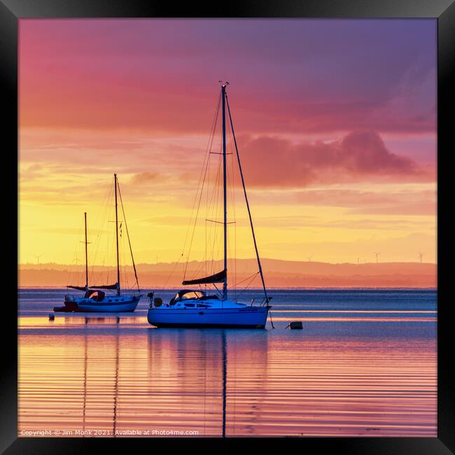 Lamlash Sunrise, Isle Of Arran Framed Print by Jim Monk