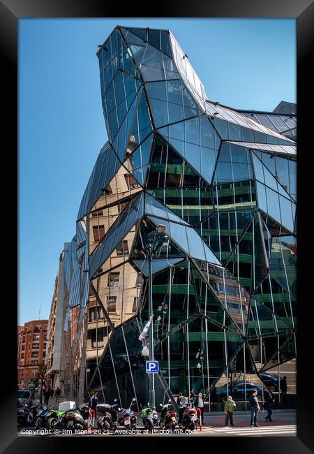 Bilbao Reflections Framed Print by Jim Monk