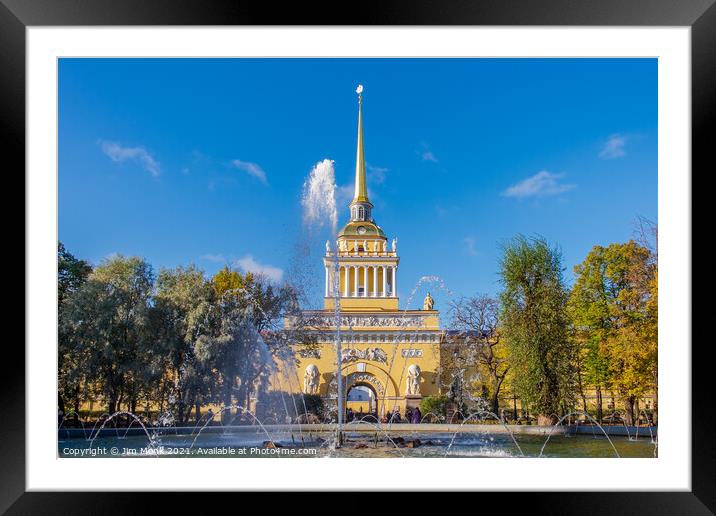  Admiralty Building, St Petersburg Framed Mounted Print by Jim Monk
