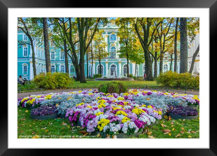 Winter Palace Gardens, St Petersburg Framed Mounted Print by Jim Monk