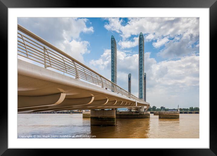 Pont Jacques Chaban-Delmas, Bordeaux Framed Mounted Print by Jim Monk