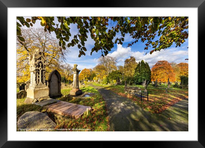 Welford Road Cemetery, Leicester Framed Mounted Print by Jim Monk