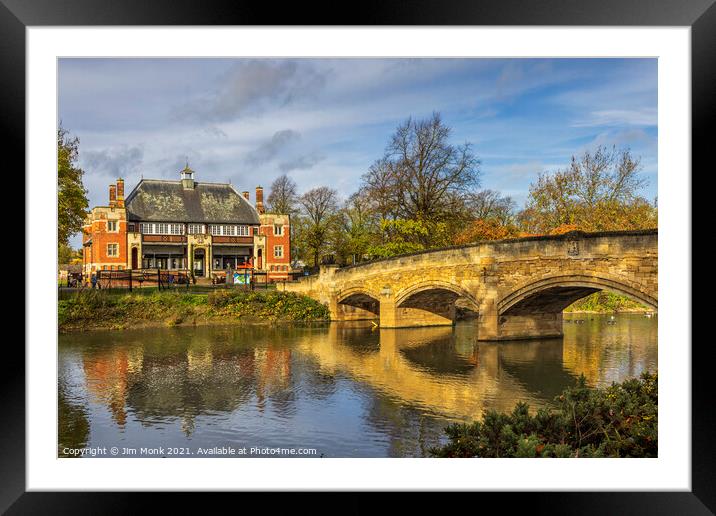 The Pavilion Cafe at Abbey Park, Leicester Framed Mounted Print by Jim Monk