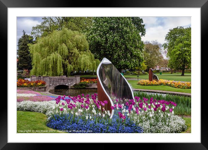 Queens Park in Loughborough Framed Mounted Print by Jim Monk