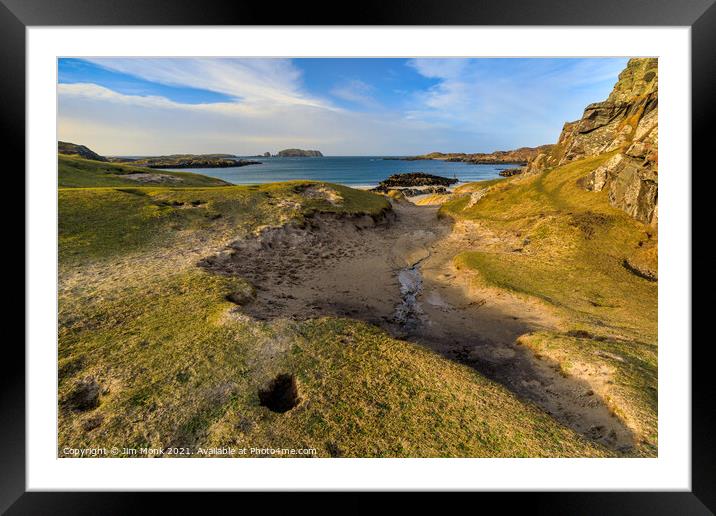 Bosta Beach, The Outer Hebrides Framed Mounted Print by Jim Monk